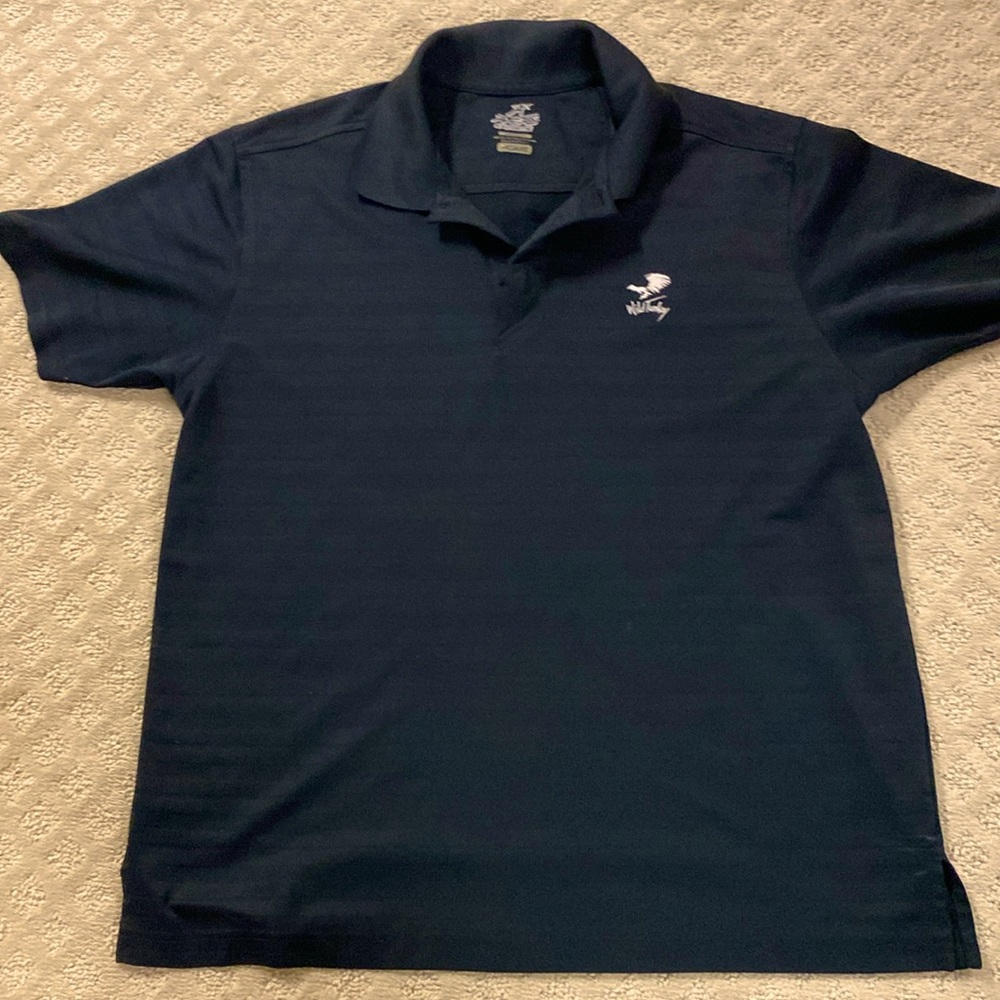 Men's medium Black golf shirt . Size Medium . Wild turkey